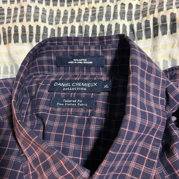 Daniel Cremieux Men's Shirt - Blue and Red - Picture 3 of 3